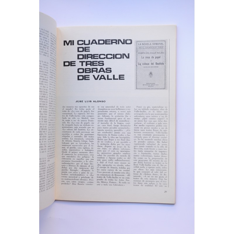 Primer Acto : revista del teatro. Nº 82, 1967