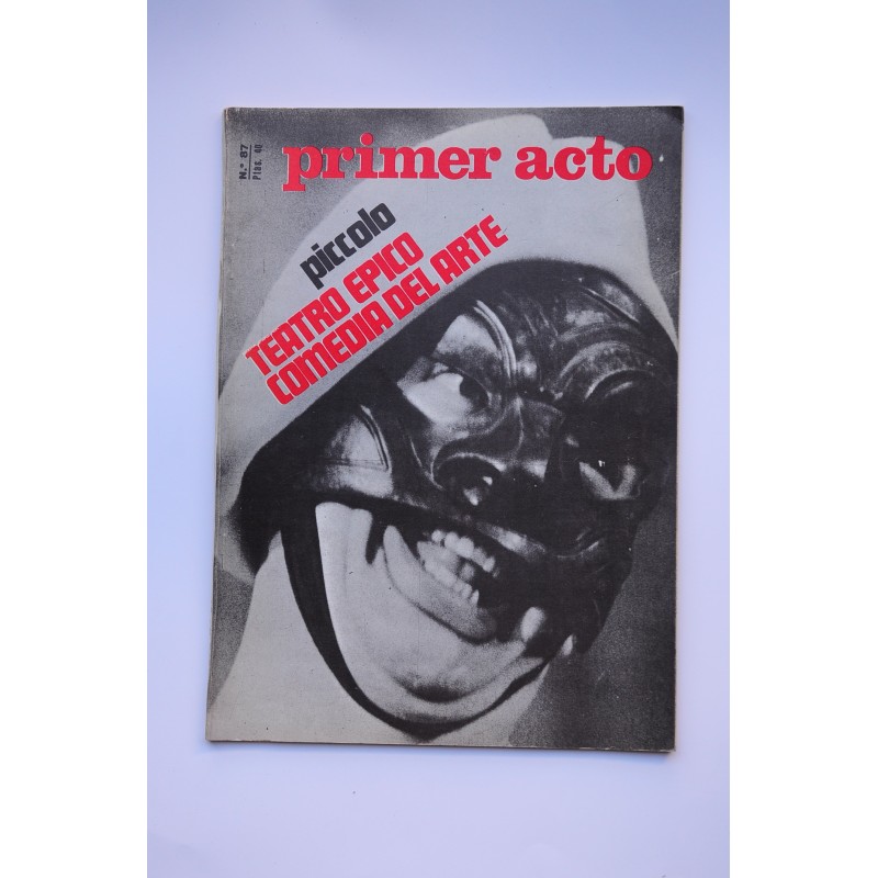 Primer Acto : revista del teatro. Nº 87, 1967
