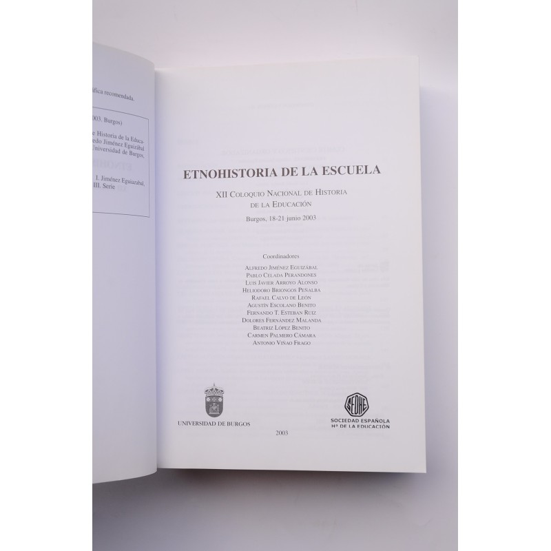 Etnohistoria de la escuela