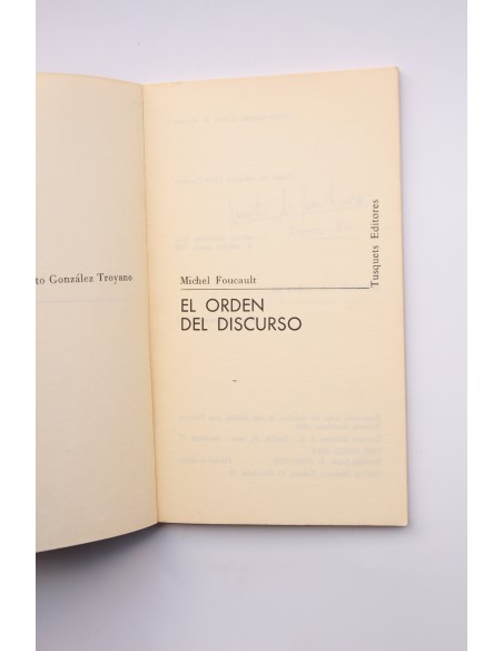 El orden del discurso