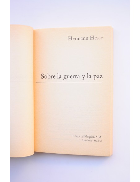Sobre la guerra y la paz