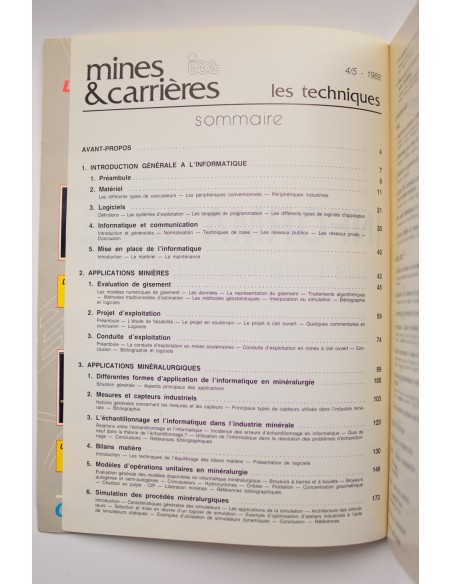 Informatique dans l'industrie minérale