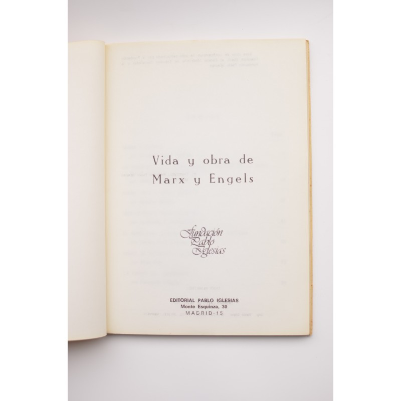 Vida y obra de Marx y Engels