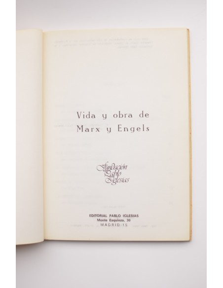 Vida y obra de Marx y Engels