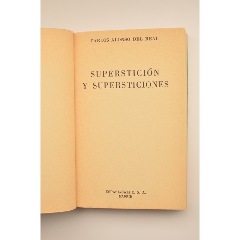 Superstición y supersticiones