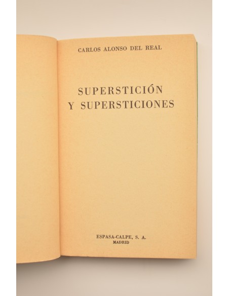 Superstición y supersticiones