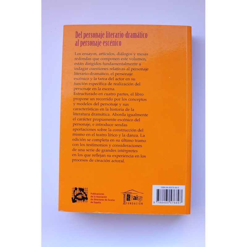 Del personaje literario-dramático al personaje...