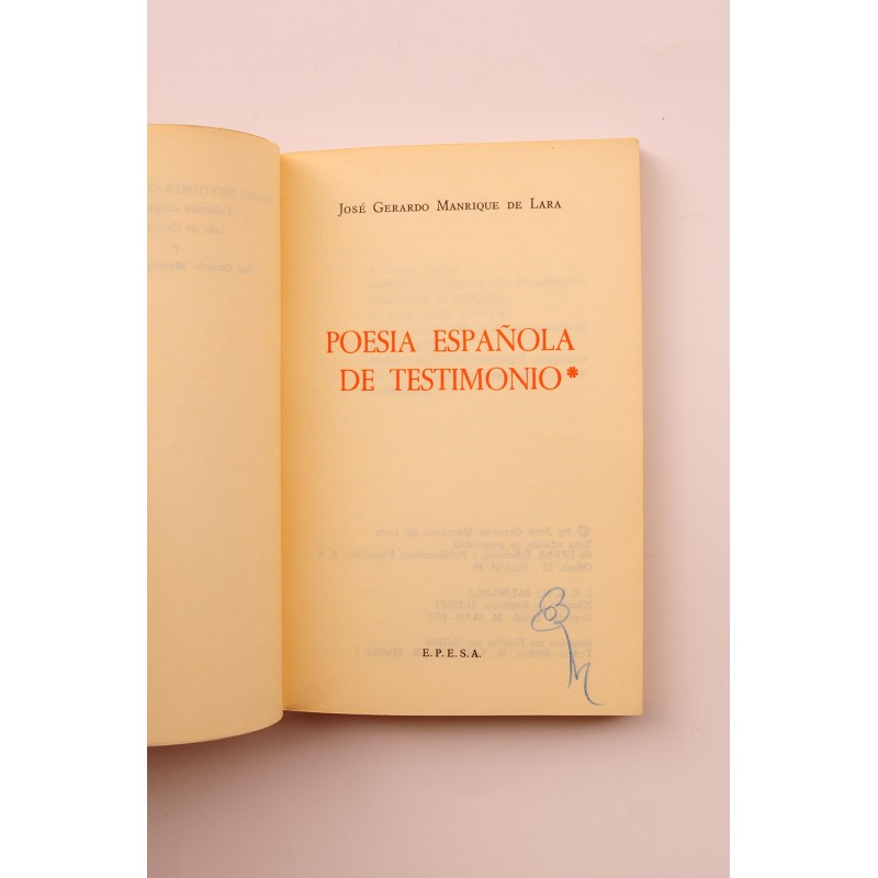 Poesía española de testimonio