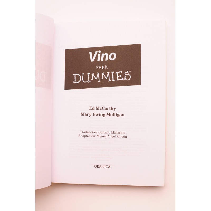 Vino para dummies