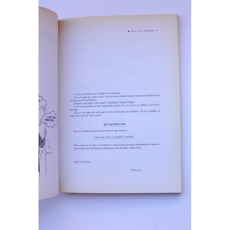 ¡Tengo que decidirme!. Cuaderno del alumno