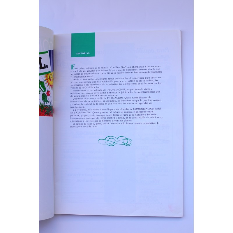 Cordillera Sur. Nº 0,  marzo 1989