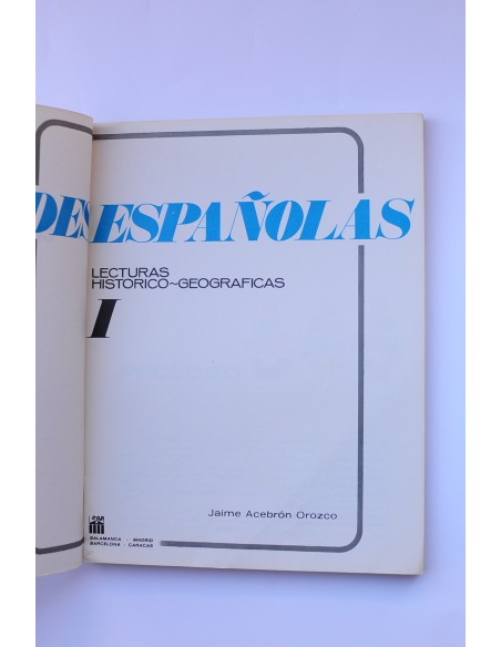 Ciudades españolas. Lecturas histórico - geográficas. I.