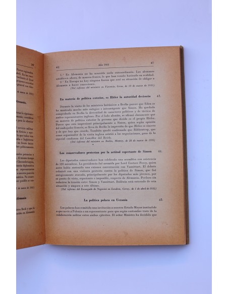 La política europea desde 1933 a 1938 reflejada en los documentos de Praga