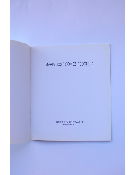 María José Gómez Redondo. Catálogo de exposiciones, 1994