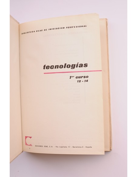 Tecnologías. 1º Curso. 12 - 14