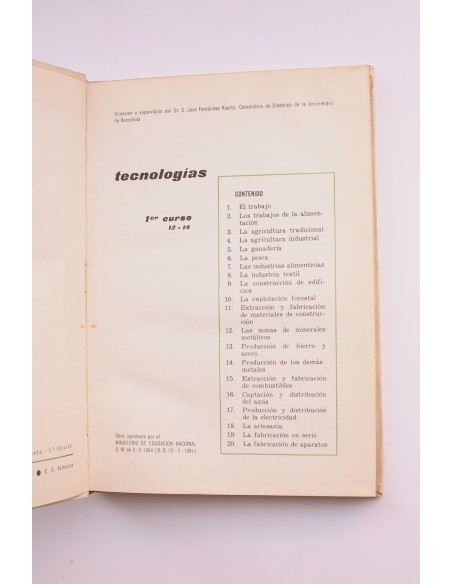 Tecnologías. 1º Curso. 12 - 14