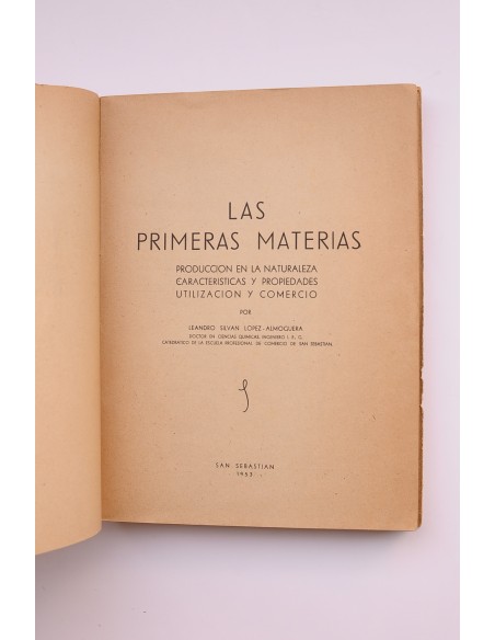 Las primeras materias