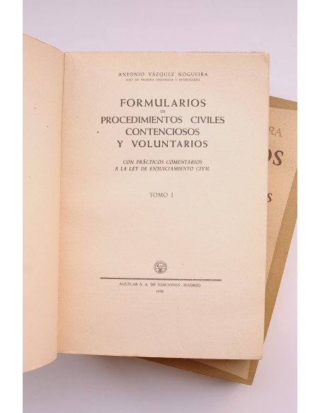 Formularios de procedimientos civiles contenciosos y voluntarios
