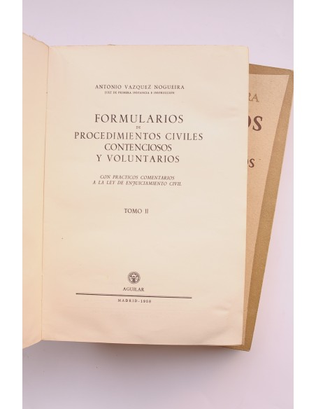 Formularios de procedimientos civiles contenciosos y voluntarios