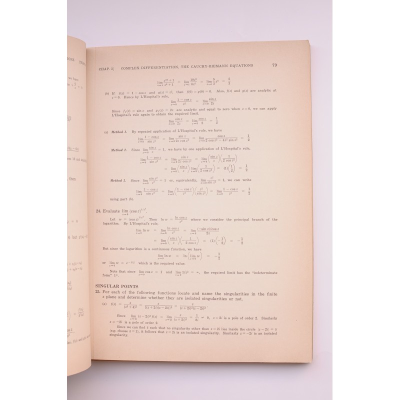 Theory and problems of complex variables