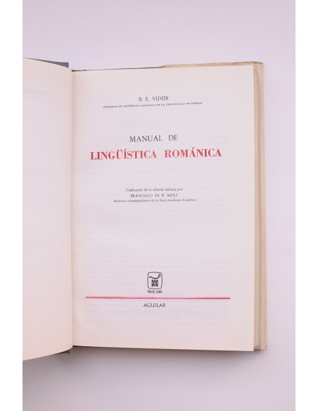 Manual de lingüística románica