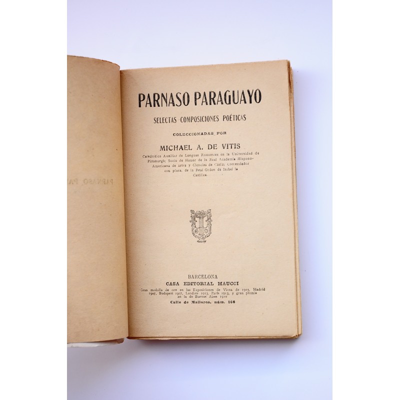 Parnaso Paraguayo. Selectas composiciones poéticas