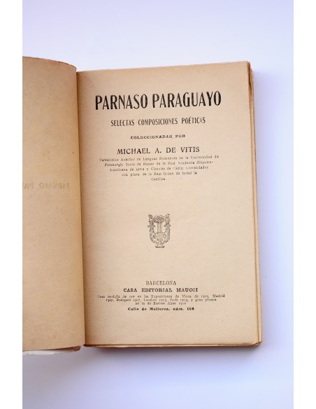 Parnaso Paraguayo. Selectas composiciones poéticas