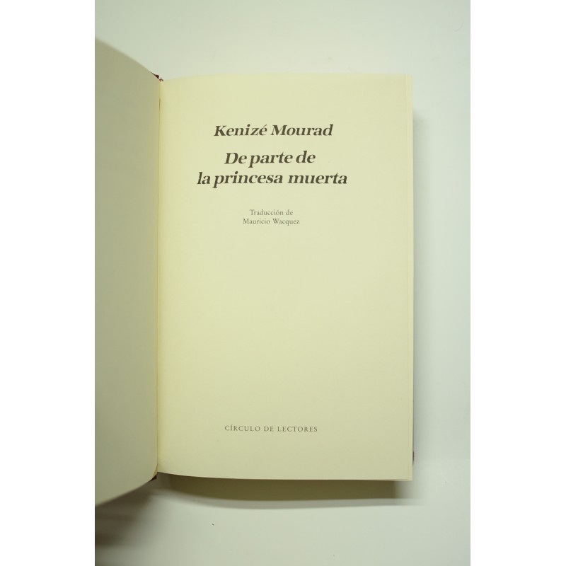 De parte de la princesa muerta
