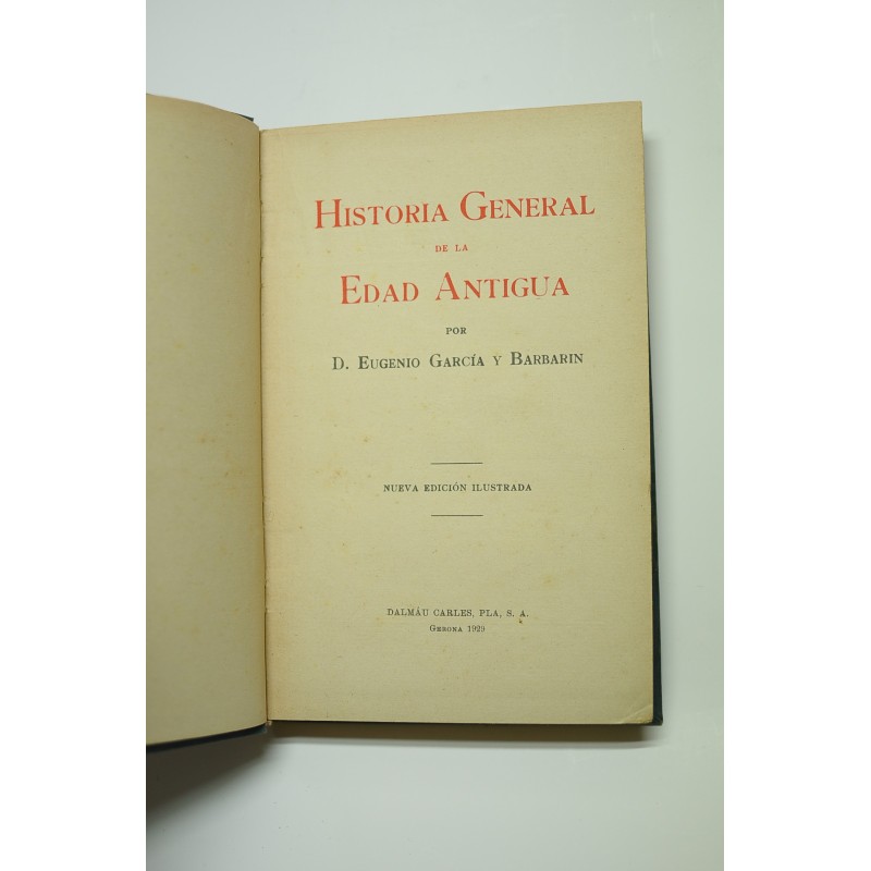 Historia general de la Edad Antigua