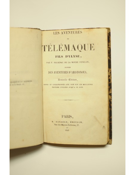 Les aventures de Télémaque, fils d'Ulyse , suivies Des aventures d'Aristonous