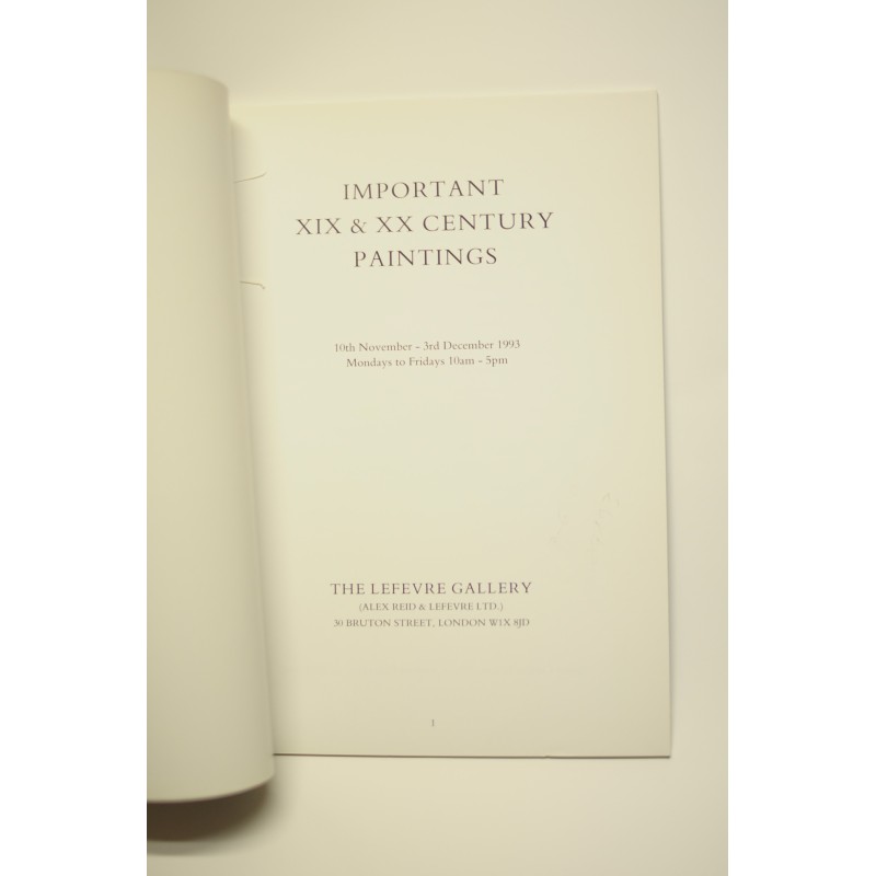 Important XIX & XX Century paintings