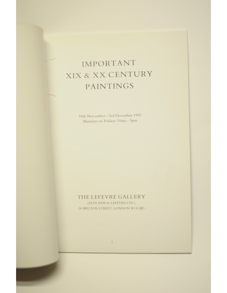 Important XIX & XX Century paintings