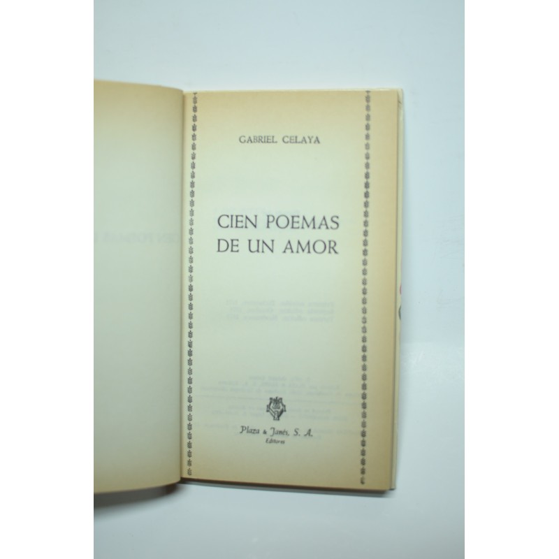 Cien poemas de un amor. Antología