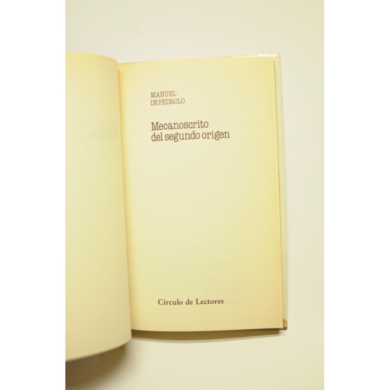 Mecanoscrito del segundo origen