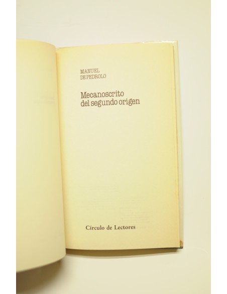 Mecanoscrito del segundo origen