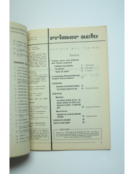 Primer Acto : revista del teatro. Nº 49, 1963
