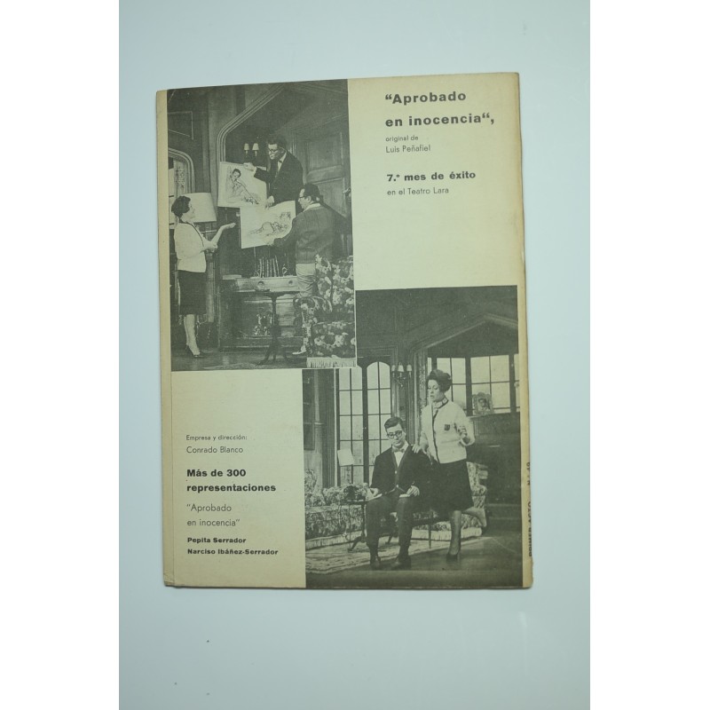 Primer Acto : revista del teatro. Nº 49, 1963