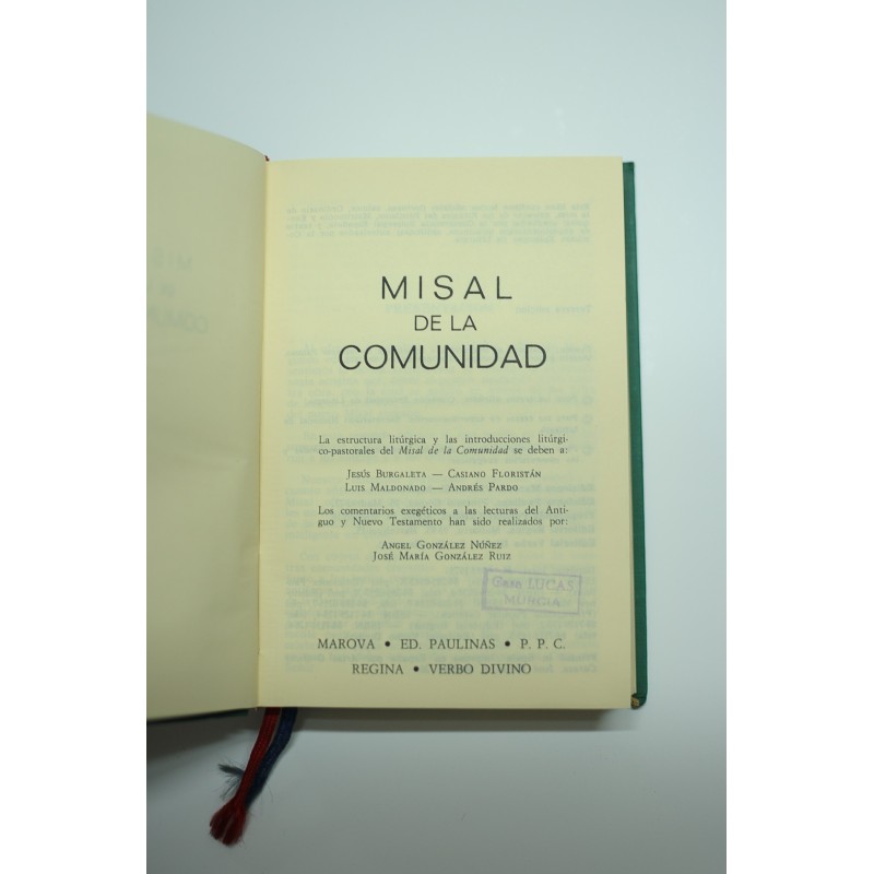 Misal de la Comunidad