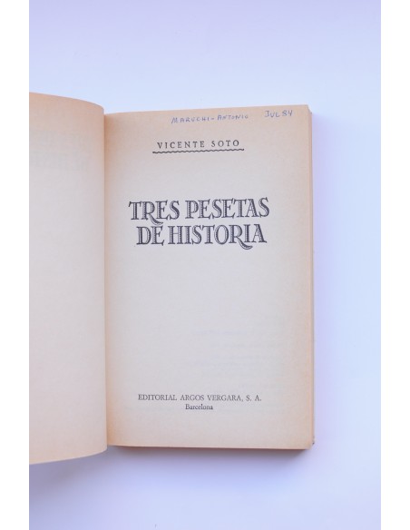 Tres pesetas de historia