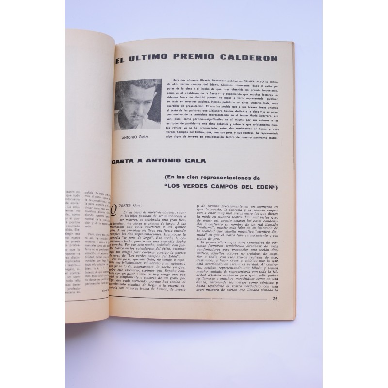 Primer Acto : revista del teatro. Nº 51, 1964