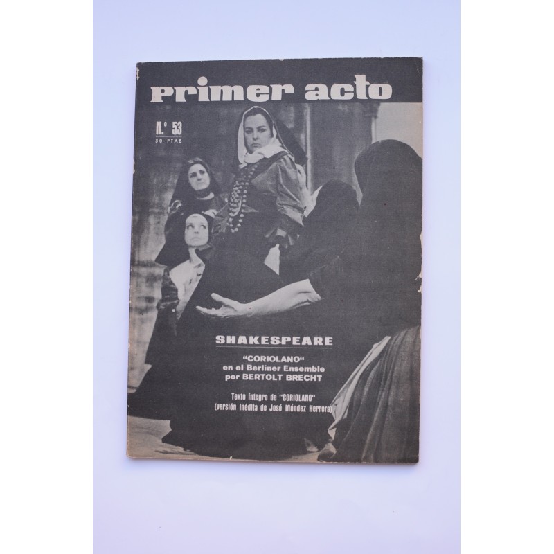 Primer Acto : revista del teatro. Nº 53, 1964