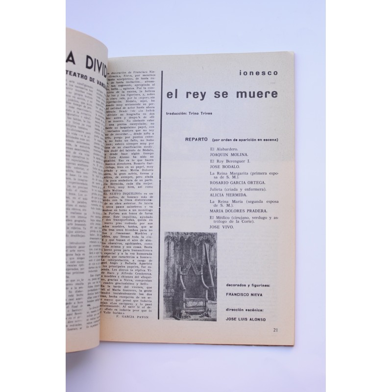 Primer Acto : revista del teatro. Nº 59, 1964