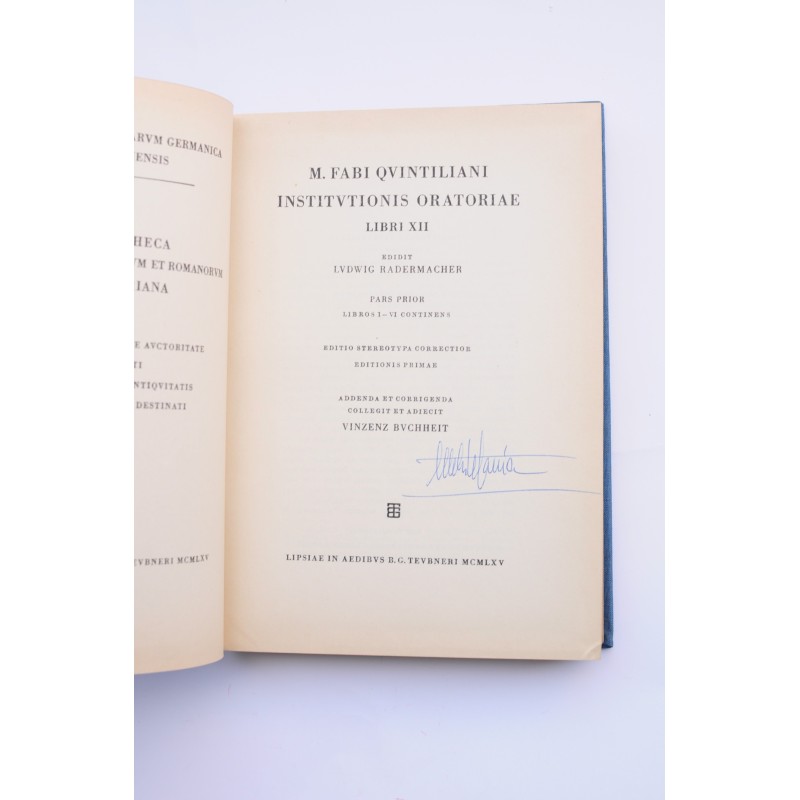 Institutionis Oratoriae. Libro XII
