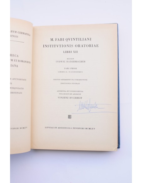 Institutionis Oratoriae. Libro XII