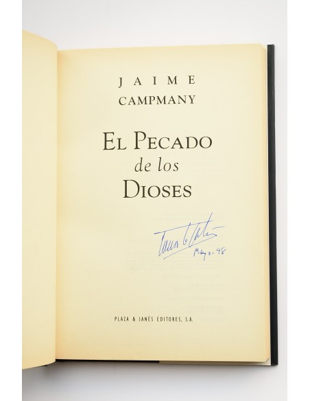 El pecado de los dioses