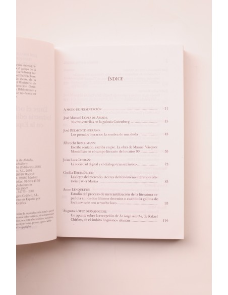 Entre el ocio y el negocio, Industria editorial y literatura en la España de los 90 