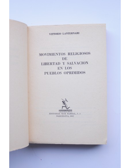 Movimientos religiosos de la libertad y salvación de los pueblos oprimidos