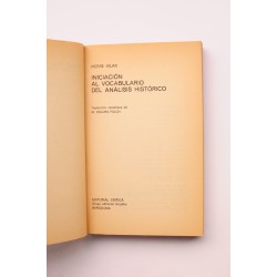 Iniciación al vocabulario del análisis histórico 2