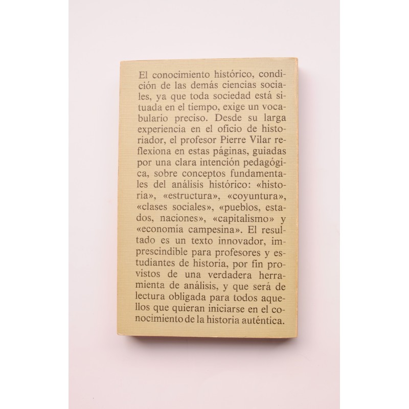 Iniciación al vocabulario del análisis histórico