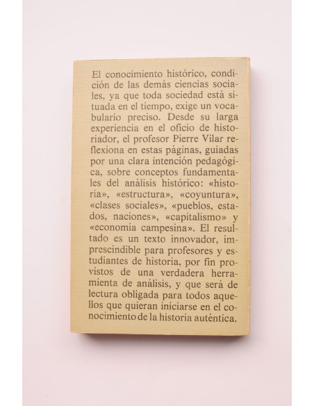 Iniciación al vocabulario del análisis histórico